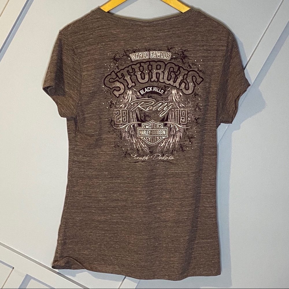 Harley Davidson Grunge Wings 2019 Sturgis T-shirt